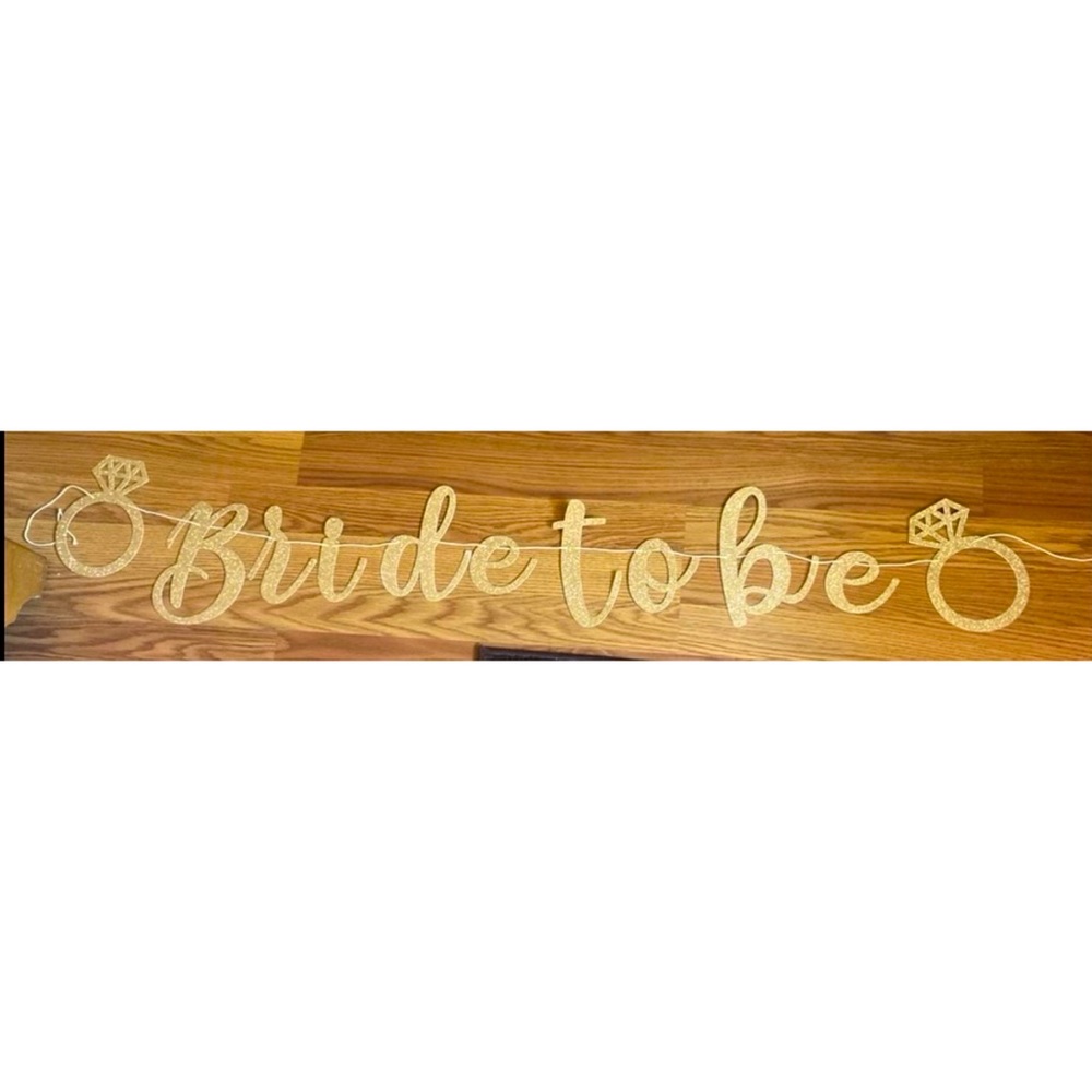 “Bride to Be” bridal shower banner